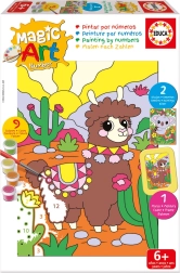 Educa pintura por números koala y llama