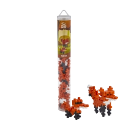 Plus-Plus zorro – set de construcción creativo 100 piezas en tubo