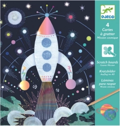 Láminas para rascar Misión espacial de Djeco