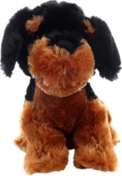 Perrito de peluche oscuro 30 cm