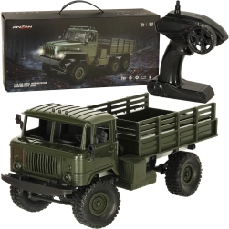 Camión militar todoterreno Off-Road 4WD 1:16 con control remoto RTR
