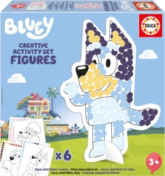 Set creativo con plantillas de Bluey
