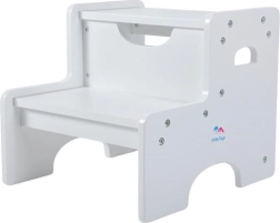 Taburete infantil de madera de dos peldaños con escalón 2Kids Toys