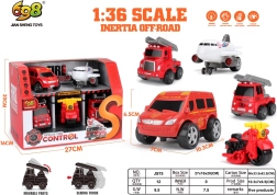 Set de vehículos de bomberos 1:36