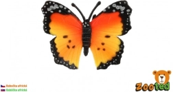 Mariposa monarca africana de plástico 7 cm – modelo decorativo