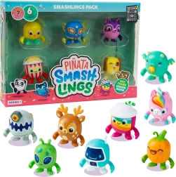 Piñata smashlings – set de 6 figuras aleatorias con criaturas, serie 1