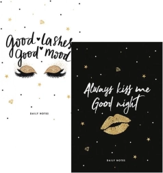 Bloc de bocetos A5 SHKOLYARYK Kisses, cuadrícula de puntos, 48 hojas