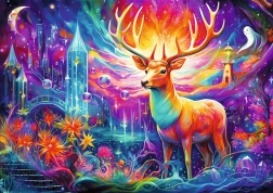 Puzle de 1000 piezas – ciervo místico DreamScapes