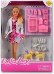 Muñeca Lucy veterinaria rosa