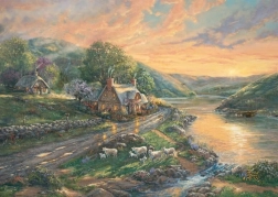Puzzle Amanecer en Emerald Valley 1000 piezas SCHMIDT