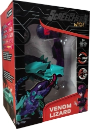 Screechers Wild! vehículo transformable Venom Lizard con moneda