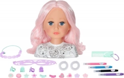 Baby Born cabeza para peinar creativa 22 cm con accesorios