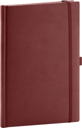 Cuaderno de puntos color burdeos 15 x 21 cm