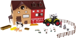 Granja con tractor y accesorios