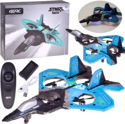 Dron RC con forma de caza Raptor con iluminación LED – No