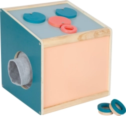 Caja sensorial y táctil de madera para niños