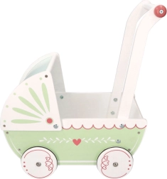 Cochecito de madera para muñecas