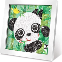 Set creativo de cuadro con piedras – panda 17 cm