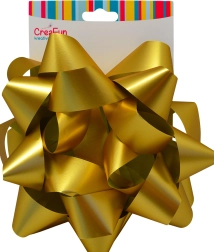 Lazo de regalo dorado de 20 cm