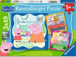 Puzzle Ravensburger Peppa Pig – la familia es lo primero 3×49 piezas