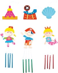 Campanillas colgantes para habitación infantil, set de 3 uds.