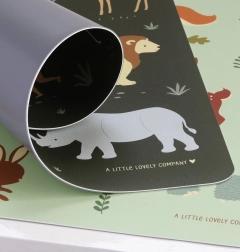 A Little Lovely Company mantel individual con animales de la sabana