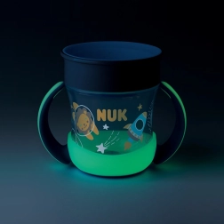 Taza infantil NUK Mini Magic Night 160 ml, azul