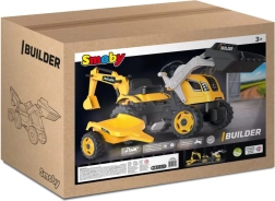 Tractor de pedales Builder Max con excavadora y remolque