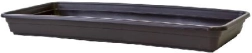 Platillo de plástico para jardinera Lobelia 50 cm marrón