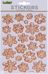 Pegatinas POP UP copos de nieve 25 × 14,5 cm navideñas