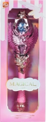 Varita mágica rosa con luces y sonidos
