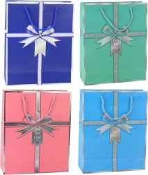Bolsa de regalo de papel con lazo Just for you 32 × 26 × 12 cm