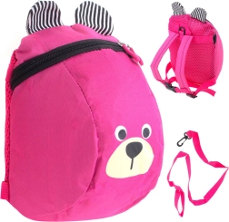 Mochila infantil para preescolares con osito – Rosa
