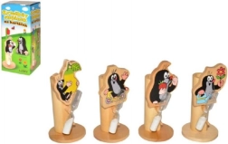 Soporte de madera para cepillo de dientes Krtek con flor