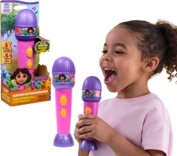 Micrófono interactivo Dora explora el mundo con efectos de sonido