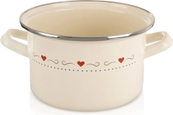 Olla esmaltada Tonca 18 cm, 2 l, color crema