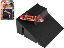 Skateboard de dedos con rampa – fingerboard de plástico con piezas atornillables