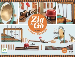 Pista de madera Zig Go Música 52 piezas Djeco