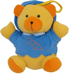 Osito de peluche con mecanismo musical Baby Mix, azul