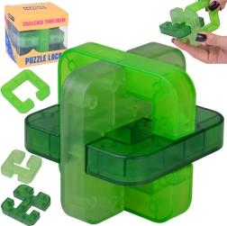 Rompecabezas lógico 3D Puzzle Lock – cubo verde