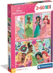 Puzzle Clementoni Princesas Disney 2×60 piezas