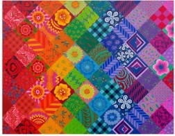 Puzzle Arcoíris de patchwork 1000 piezas