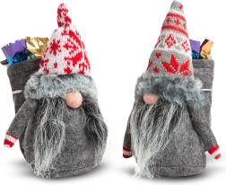 Gnomo escandinavo navideño de tela - 1 unidad