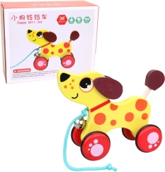 Jaladera de madera Perro 17 cm