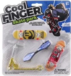 Set de fingerboard con patinete para chicos