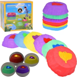 Senda sensorial luminosa - piedras para entrenar el equilibrio