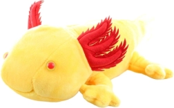Axolotl de peluche amarillo 30 cm eco-friendly