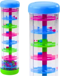 Tubo sensorial con bolitas de colores 20 cm