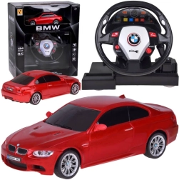 Coche RC con volante BMW 1:24 – coche deportivo teledirigido