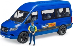 Minibús Mercedes Benz Sprinter azul con conductor